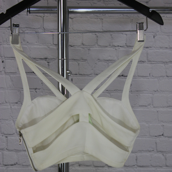 White Strap Crop Top - Picture 2 of 2